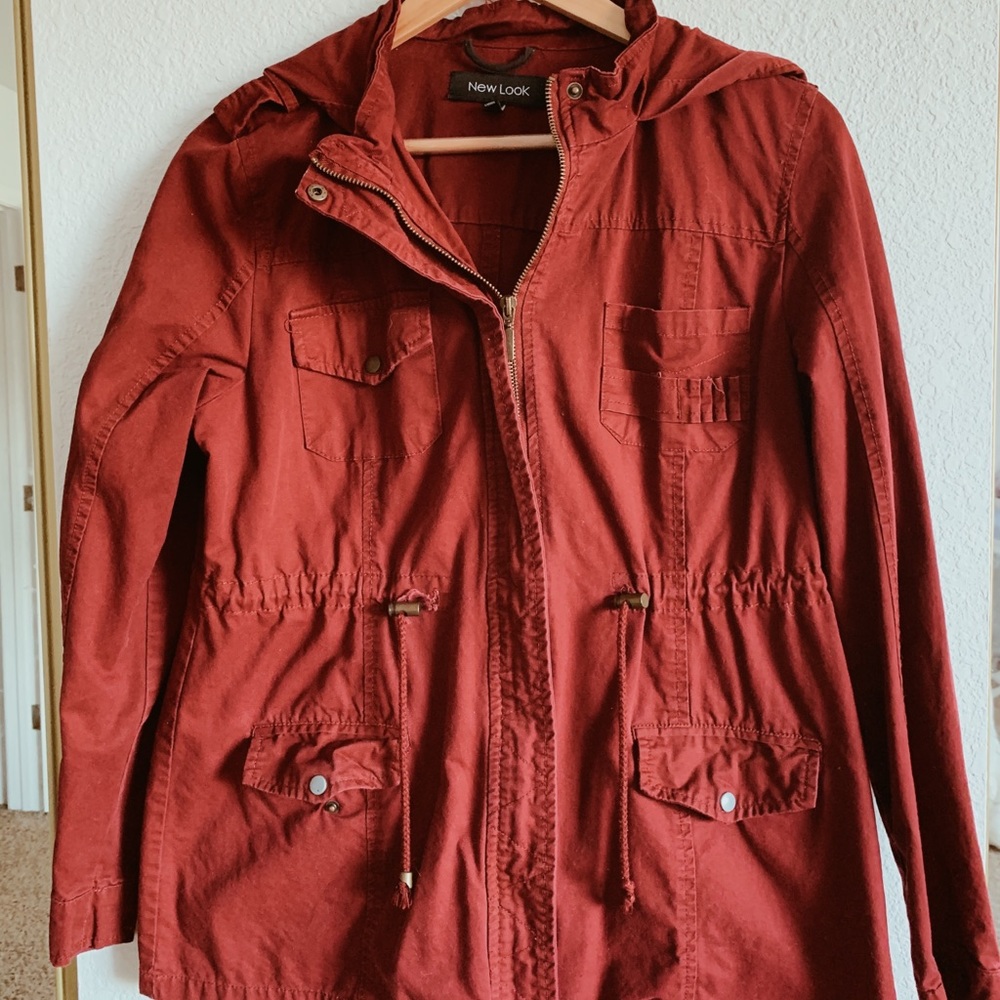 Maroon Lightweight Utility jacket